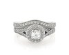 Thumbnail Image 1 of Previously Owned Round-Cut Diamond Bridal Set 3/4 ct tw 14K White Gold Size 5.75
