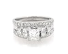 Thumbnail Image 1 of Previously Owned Princess-Cut Diamond Bridal Set 1-7/8 ct tw 14K White Gold & Platinum Size 6.75