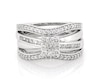 Thumbnail Image 1 of Previously Owned Multi-Diamond Bridal Set 3/4 ct tw 14K White Gold Size 6.5