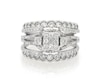 Thumbnail Image 1 of Previously Owned Multi-Diamond Bridal Set 1-1/8 ct tw 10K & 14K White Gold Size 8