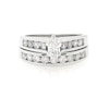 Thumbnail Image 1 of Previously Owned Marquise-Cut Diamond Bridal Set 1-3/8 ct tw 14K White Gold Size 7.5