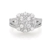 Thumbnail Image 1 of Previously Owned Multi-Diamond Bridal Set 1-7/8 ct tw 14K White Gold Size 10.75