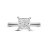 Thumbnail Image 3 of Previously Owned Certified Diamond Ring 1-1/2 carats Princess-cut 14K White Gold (I/I2)