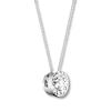 Thumbnail Image 1 of Previously Owned Diamond Solitaire Necklace 1/2 ct 14K White Gold 16"