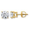 Thumbnail Image 1 of Previously Owned Diamond Solitaire Earrings 1-1/2 cttw Round-cut 14K Yellow Gold (I/I3)