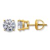 Thumbnail Image 1 of Previously Owned Round-Cut Diamond Solitaire Stud Earrings 1 ct tw 14K Yellow Gold (K/I2)