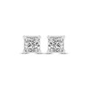 Thumbnail Image 2 of Previously Owned Diamond Solitaire Earrings 1/2 ct tw Princess-cut 14K White Gold