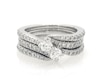 Thumbnail Image 1 of Previously Owned Ever Us Round-Cut Diamond Two-Stone Bridal Set 1 ct tw 14K White Gold Size 6.5
