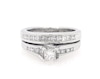 Thumbnail Image 1 of Previously Owned Princess-Cut Diamond Bridal Set 5/8 ct tw 14K White Gold Size 4.5
