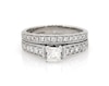 Thumbnail Image 1 of Previously Owned Princess-Cut Diamond Bridal Set 7/8 ct tw 14K White Gold Size 7