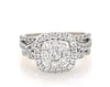 Thumbnail Image 1 of Previously Owned Round-Cut Multi-Diamond Bridal Set 2 ct tw 10K Two-Tone Gold Size 7.75