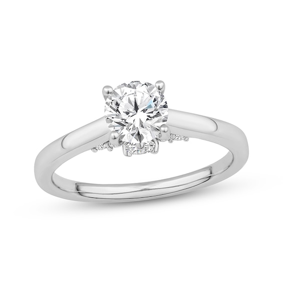 Previously Owned Round-Cut Diamond Solitaire Engagement Ring 1 ct tw 10K White Gold (I/I3)