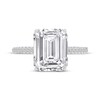 Thumbnail Image 3 of Previously Owned Lab-Grown Diamonds Emerald-Cut Engagement Ring 4-1/3 ct tw 14K White Gold