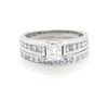 Thumbnail Image 1 of Previously Owned Princess-Cut Diamond Bridal Set 1-7/8 ct tw 14K White Gold Size 6.75