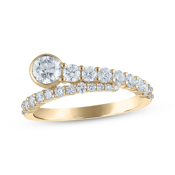 Previously Owned Diamond Bypass Anniversary Ring 1 ct tw 14K Yellow Gold