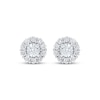 Thumbnail Image 2 of Previously Owned KAY Lab-Grown Diamonds Halo Stud Earrings 3 ct tw 10K White Gold