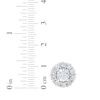Thumbnail Image 4 of Previously Owned KAY Lab-Grown Diamonds Halo Stud Earrings 3 ct tw 10K White Gold