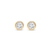 Thumbnail Image 2 of Previously Owned KAY Lab-Grown Diamonds Round-Cut Bezel-Set Solitaire Stud Earrings 1 ct tw 14K Yellow Gold (F/SI2)