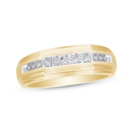 Previously Owned Men's Diamond Wedding Ring 1/4 ct tw 10K Yellow Gold