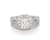 Thumbnail Image 1 of Previously Owned Round-Cut Diamond Halo Bridal Set 1-3/4 ct tw 14K White Gold Size 5.5