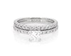 Thumbnail Image 1 of Previously Owned Princess-Cut Diamond Bridal Set 7/8 ct tw 10K White Gold Size 6.25