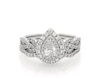 Thumbnail Image 1 of Previously Owned Neil Lane Pear-Shaped Diamond Bridal Set 7/8 ct tw 14K White Gold Size 6.5
