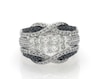 Thumbnail Image 1 of Previously Owned White & Black Multi-Diamond Bridal Set 1-3/8 ct tw 14K White Gold Size 5