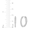 Thumbnail Image 4 of Previously Owned KAY Lab-Grown Diamonds Inside-Out Hoop Earrings 1/2 ct tw 10K White Gold