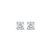 Thumbnail Image 2 of Previously Owned THE LEO Legacy Lab-Grown Diamond Princess-Cut Solitaire Stud Earrings 1/2 ct tw 14K White Gold (F/VS2)