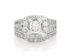 Thumbnail Image 1 of Previously Owned Neil Lane Cushion-Cut Diamond Halo Bridal Set 2-3/8 ct tw 14K White Gold Size 5
