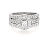 Thumbnail Image 1 of Previously Owned Neil Lane Princess-Cut Diamond Halo Bridal Set 1-1/4 ct tw 14K White Gold Size 5.5