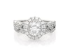 Thumbnail Image 1 of Previously Owned Neil Lane Oval-Cut Diamond Halo Bridal Set 1-3/8 ct tw 14K White Gold Size 4.75