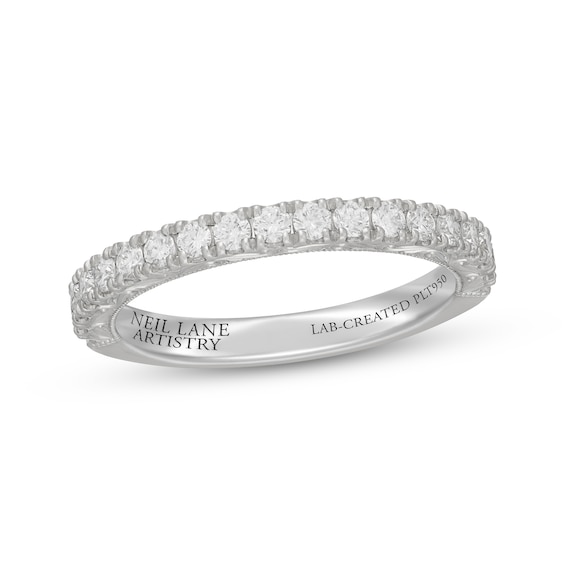 Previously Owned Neil Lane Artistry Heritage Lab-Grown Diamond Wedding Band 1/2 ct tw Platinum