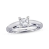 Thumbnail Image 1 of Previously Owned Certified Princess-Cut Diamond Solitaire Engagement Ring 3/4 ct tw 14K White Gold & Platinum (F/I1)