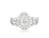 Thumbnail Image 1 of Previously Owned Neil Lane Pear-Shaped Diamond Double Halo Bridal Set 1-3/8 ct tw 14K White Gold Size 5.25
