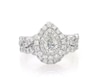 Thumbnail Image 1 of Previously Owned Neil Lane Pear-Shaped Diamond Double Halo Bridal Set 1-5/8 ct tw 14K White Gold Size 5.25