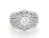 Thumbnail Image 1 of Previously Owned THE LEO Diamond Round-Cut Halo Bridal Set 2-1/3 ct tw 14K White Gold Size 5.5
