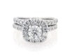 Thumbnail Image 1 of Previously Owned Neil Lane Round-Cut Diamond Halo Bridal Set 2 ct tw 14K White Gold Size 4
