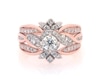 Thumbnail Image 1 of Previously Owned Round-Cut Diamond Bridal Set 1-1/6 ct tw 14K Two-Tone Gold Size 8