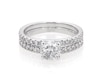 Thumbnail Image 1 of Previously Owned Round-Cut Diamond Bridal Set 1-1/5 ct tw 14K White Gold Size 4.25