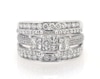 Thumbnail Image 1 of Previously Owned Princess-Cut Quad Diamond Trio Bridal Set 1-7/8 ct tw 14K White Gold Size 11