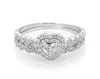Thumbnail Image 1 of Previously Owned Neil Lane Heart-Shaped Diamond Bridal Set 1 ct tw 14K White Gold Size 10.75