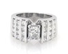 Thumbnail Image 1 of Previously Owned Asscher-Cut Diamond Engagement Ring 2-3/4 ct tw 14K White Gold Size 6.25