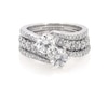 Thumbnail Image 1 of Previously Owned Ever Us Round-Cut Diamond Two-Stone Bridal Set 2-3/8 ct tw 14K White Gold Size 6.5