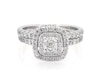 Thumbnail Image 1 of Previously Owned Neil Lane Cushion-Cut Diamond Bridal Set 1-5/8 ct tw 14K White Gold Size 7.5