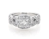 Thumbnail Image 1 of Previously Owned Princess-Cut Diamond Halo Bridal Set 1 ct tw 14K White Gold Size 4.25