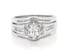 Thumbnail Image 1 of Previously Owned Marquise-Cut Diamond Bridal Set 7/8 ct tw 14K White Gold Size 7.75