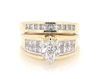 Thumbnail Image 1 of Previously Owned Marquise-Cut Diamond Bridal Set 1-7/8 ct tw 14K Yellow Gold Size 6.5