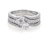 Thumbnail Image 1 of Previously Owned Ever Us Round-Cut Diamond Two-Stone Bridal Set 1-7/8 ct tw 14K White Gold Size 9.25