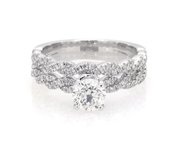 Previously Owned Neil Lane Round-Cut Diamond Bridal Set 1 ct tw 14K White Gold Size 5.5